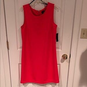 Comfortable pink dress with zipper back